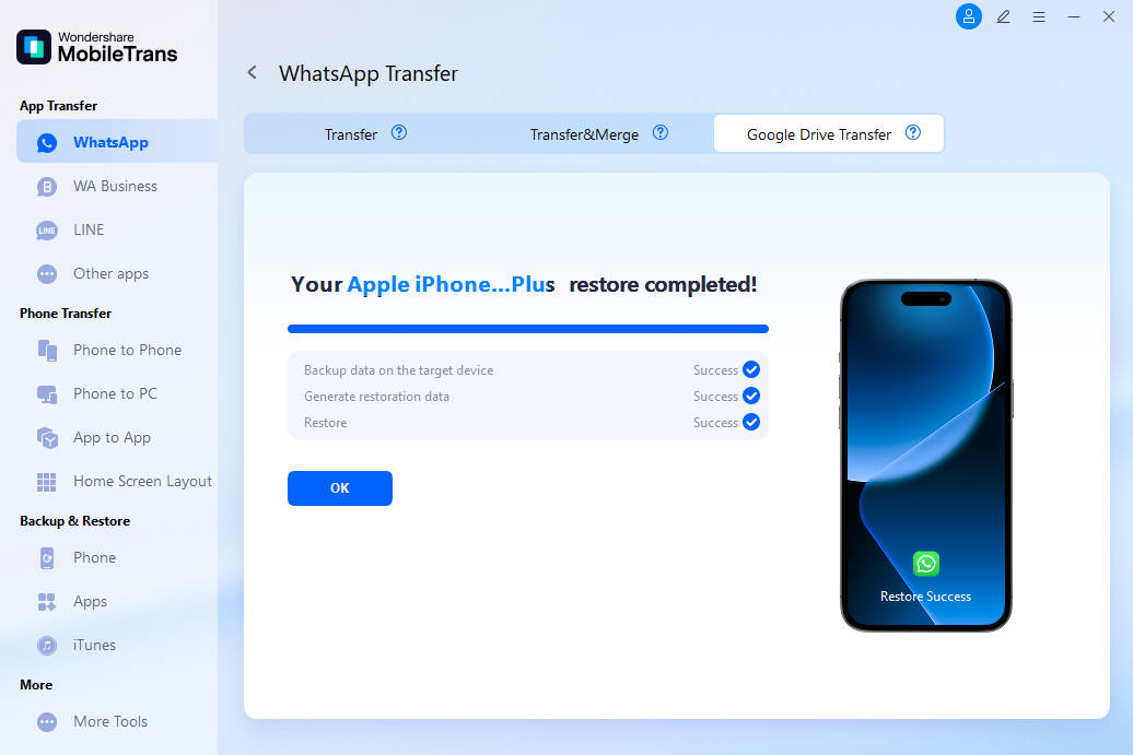 restore whatsapp backup