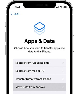 sélectionner déplacer des données depuis android