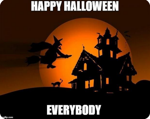 meme de halloween de miedo pero en broma