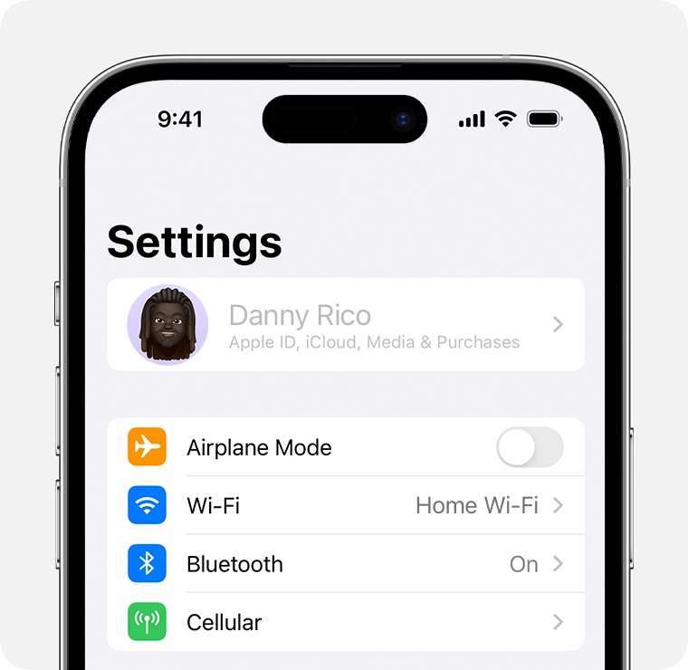 Informations relatives à l'Apple ID