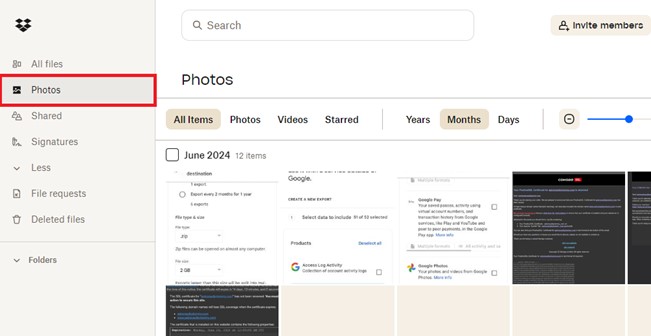 cómo mover fotos de google a un disco duro mediante dropbox