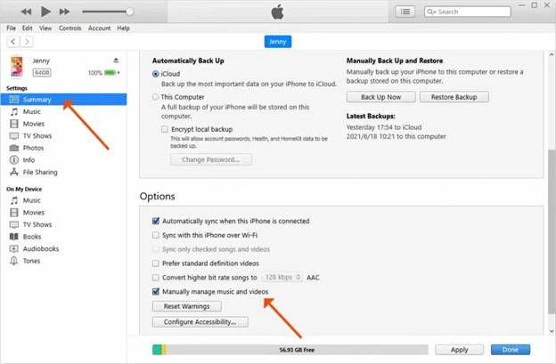 manage music and videos
