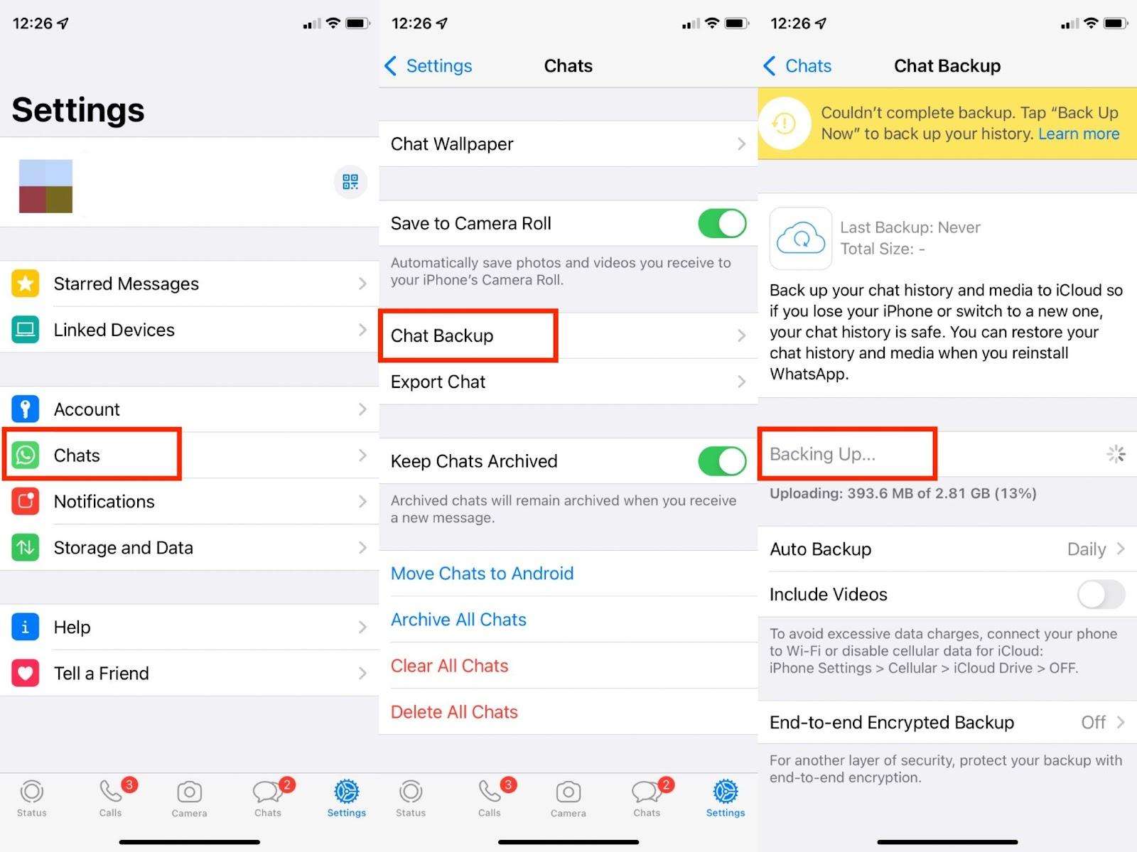 comment récupérer les anciens messages de whatsapp