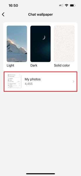 new chat wallpaper on whatsapp business