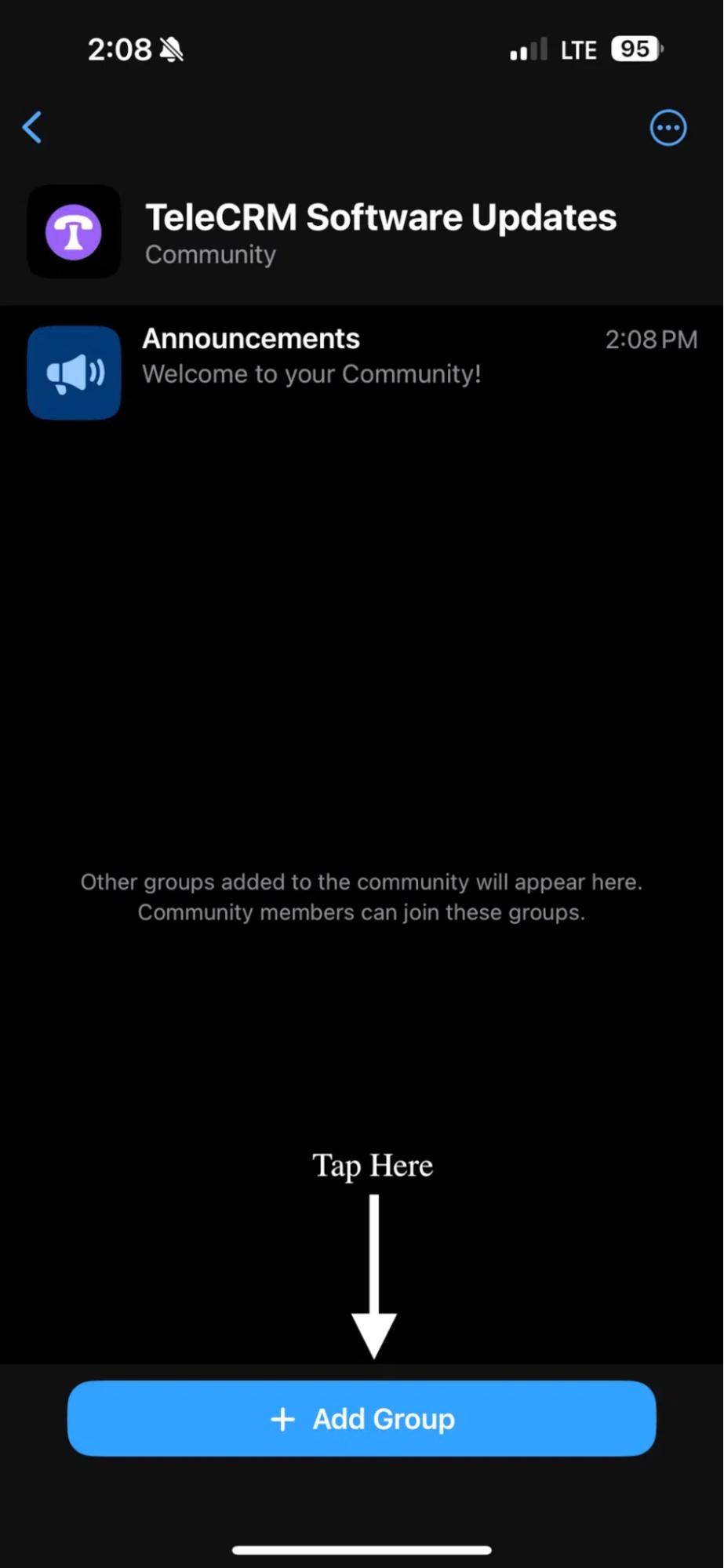 tap add groups